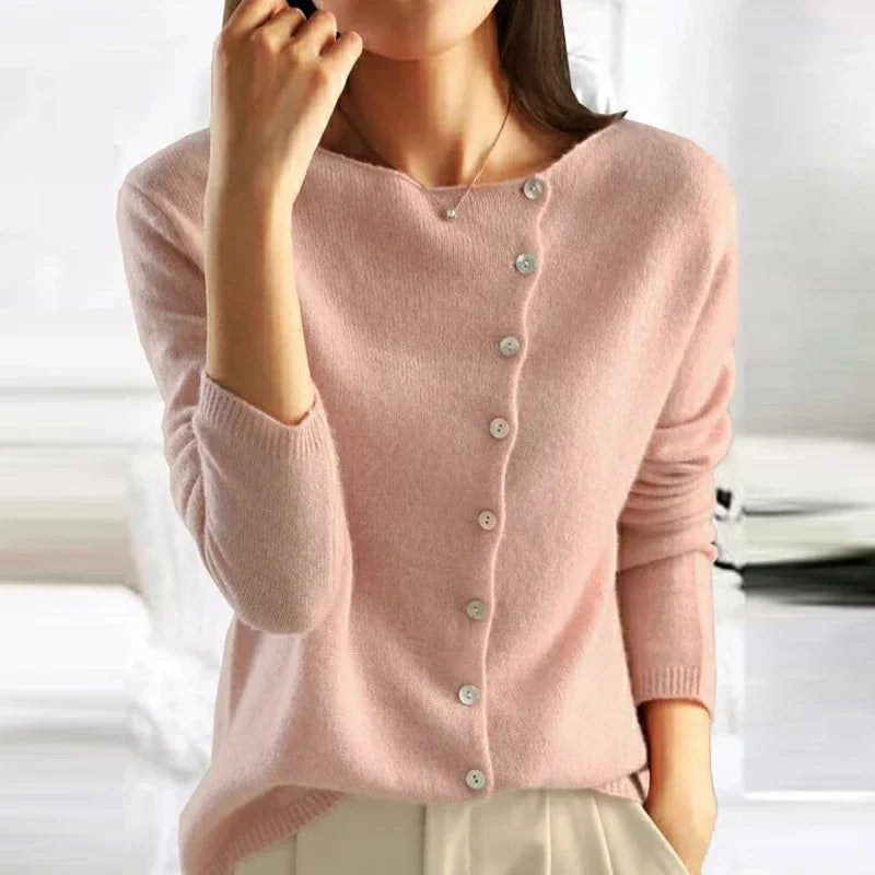 Clarissa | Women Winter Knitted Sweater with Button