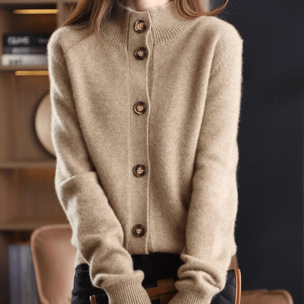 Jasmine | Women’s Winter Sweater with Button Front