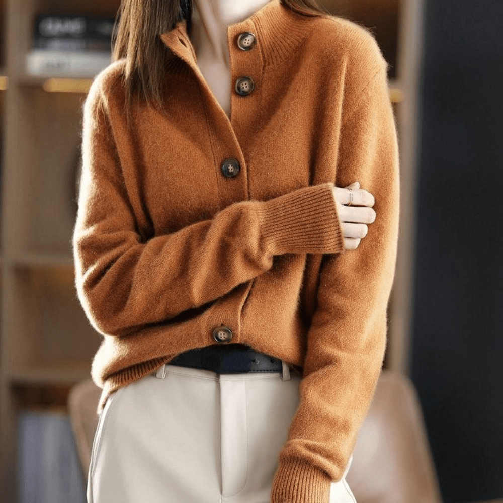 Jasmine | Women’s Winter Sweater with Button Front