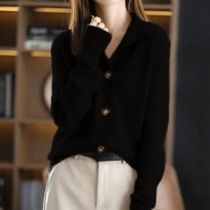 Jasmine | Women’s Winter Sweater with Button Front