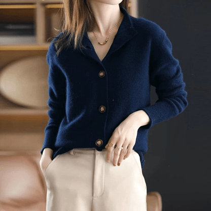 Jasmine | Women’s Winter Sweater with Button Front