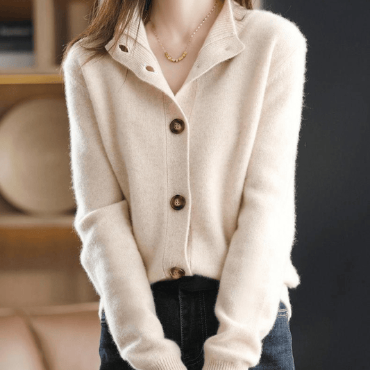 Jasmine | Women’s Winter Sweater with Button Front