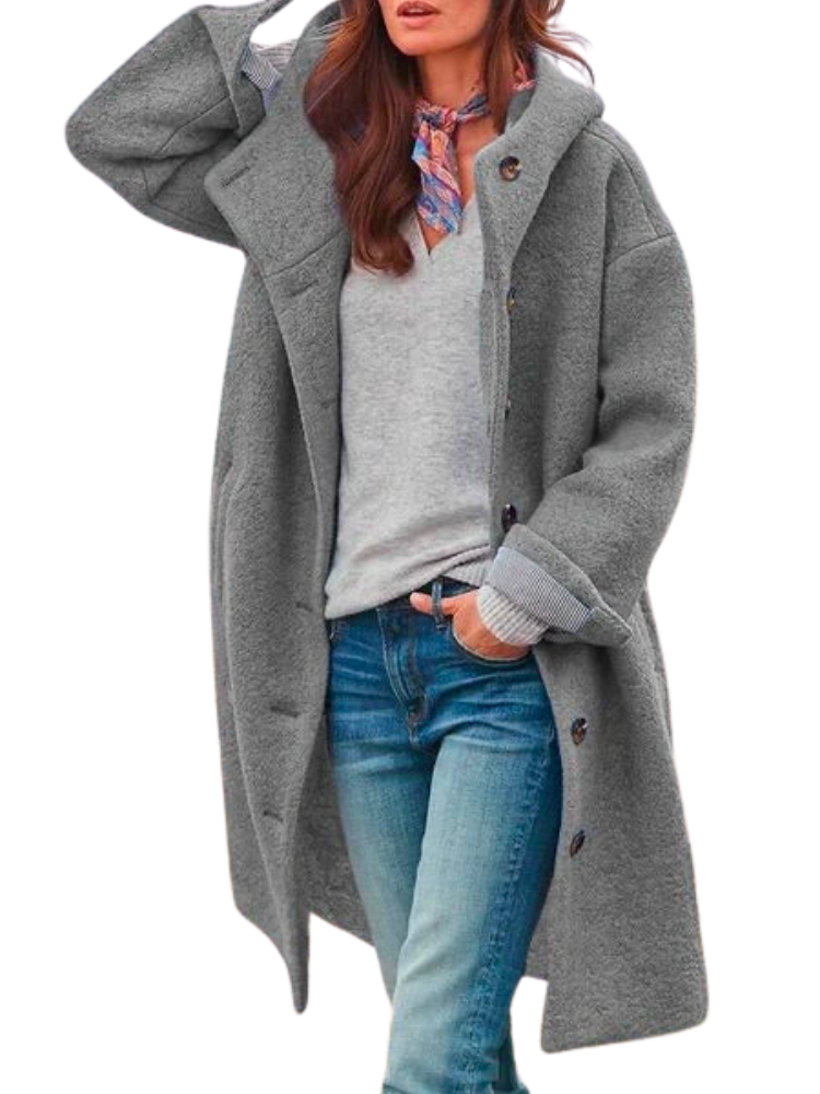 Carla | Women Winter Oversized Coat with Buttons