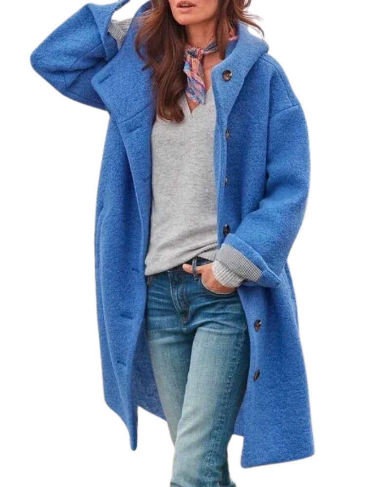 Carla | Women Winter Oversized Coat with Buttons