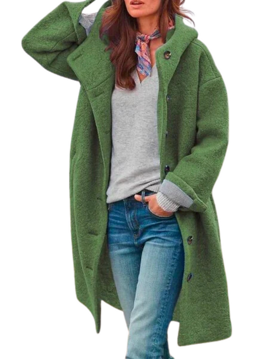 Carla | Women Winter Oversized Coat with Buttons