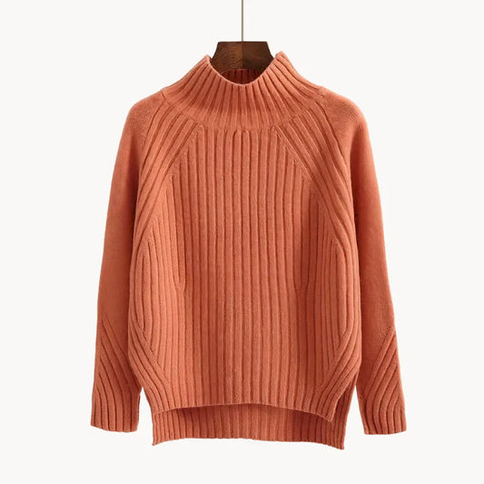 Chloe | Winter Women’s Ribbed Turtleneck Sweater