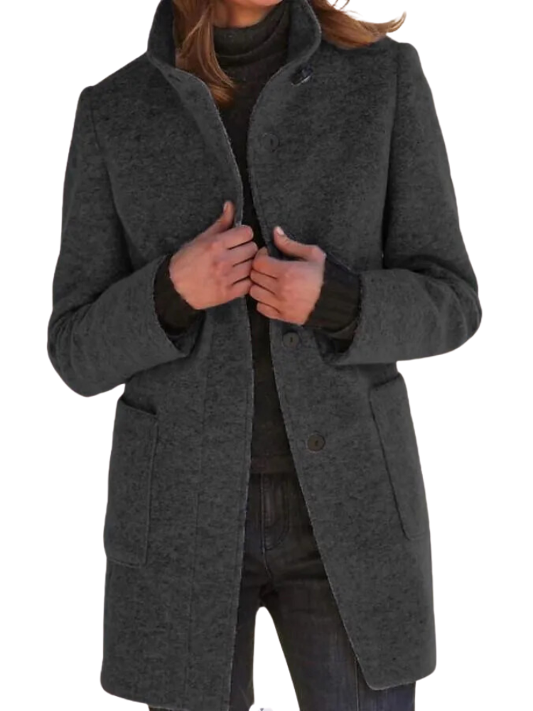 Naomi | Women's Winter Coat with Button Front