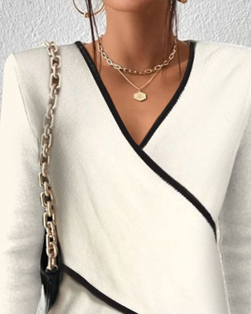 Nicole | Women's Winter Sweater with Wrap Detail