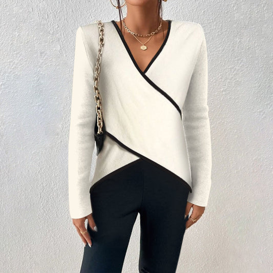Nicole | Women's Winter Sweater with Wrap Detail